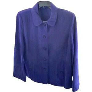 Nikki Vintage Blazer Button Front Pockets Women's Size Large Suit Jacket